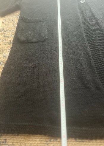 Siyah Uzun Kollu Triko Kadın Hırka - Görsel 4