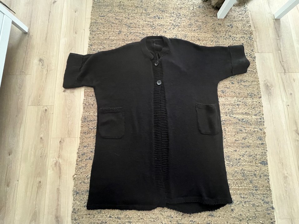 Siyah Uzun Kollu Triko Kadın Hırka - Görsel 3