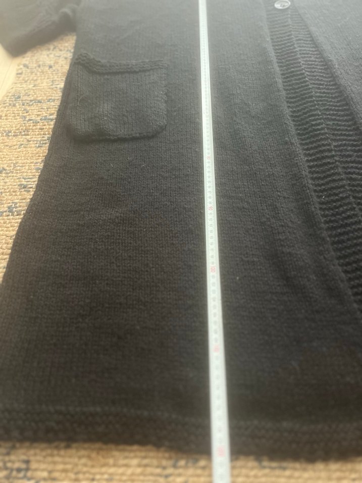 Siyah Uzun Kollu Triko Kadın Hırka - Görsel 4