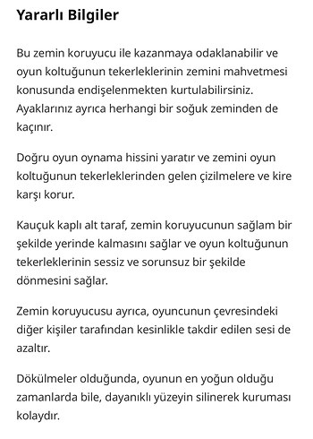 İkea Lanespelare zemin koruyucu halı - Görsel 5