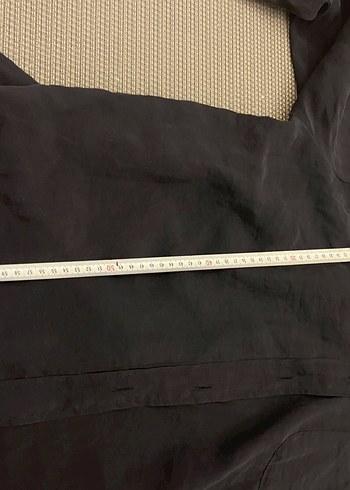 Düğmeli Siyah ince Kadın Gömlek - Görsel 7