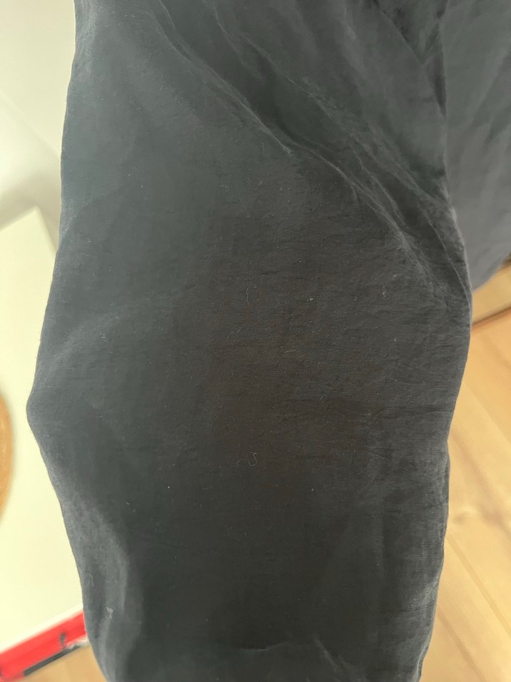 Düğmeli Siyah ince Kadın Gömlek - Görsel 4