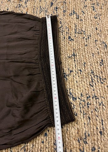 Kadın Salaş Kahverengi Şalvar Pantolon - Görsel 3