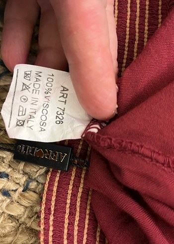 Bordo Bol Kesim Kadın Şalvar Pantolon - Görsel 4