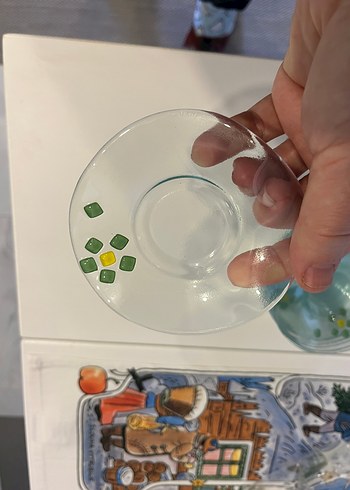 Küçük boy bardaklara göre çay tabağı - Görsel 4