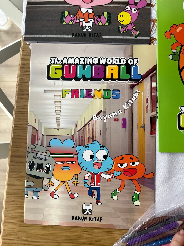 Gumball Çocuk Kitapları ve Boyama Seti - Görsel 3