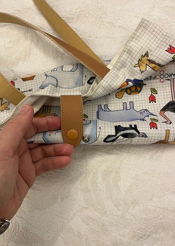 Desenli bez çanta - Görsel 5