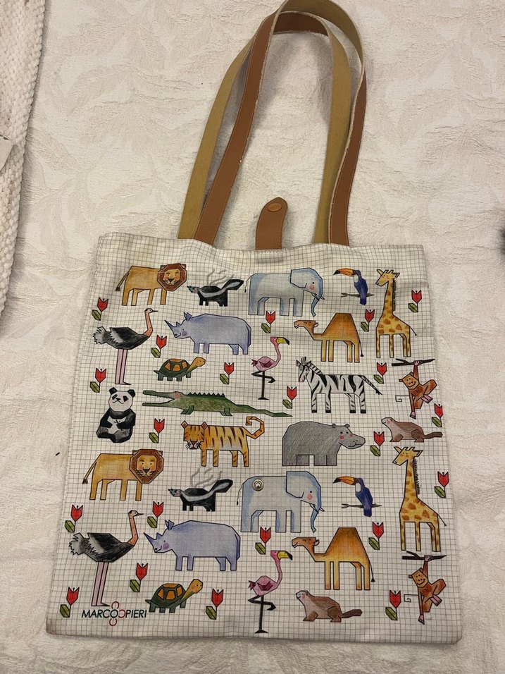 Desenli bez çanta - Görsel 2