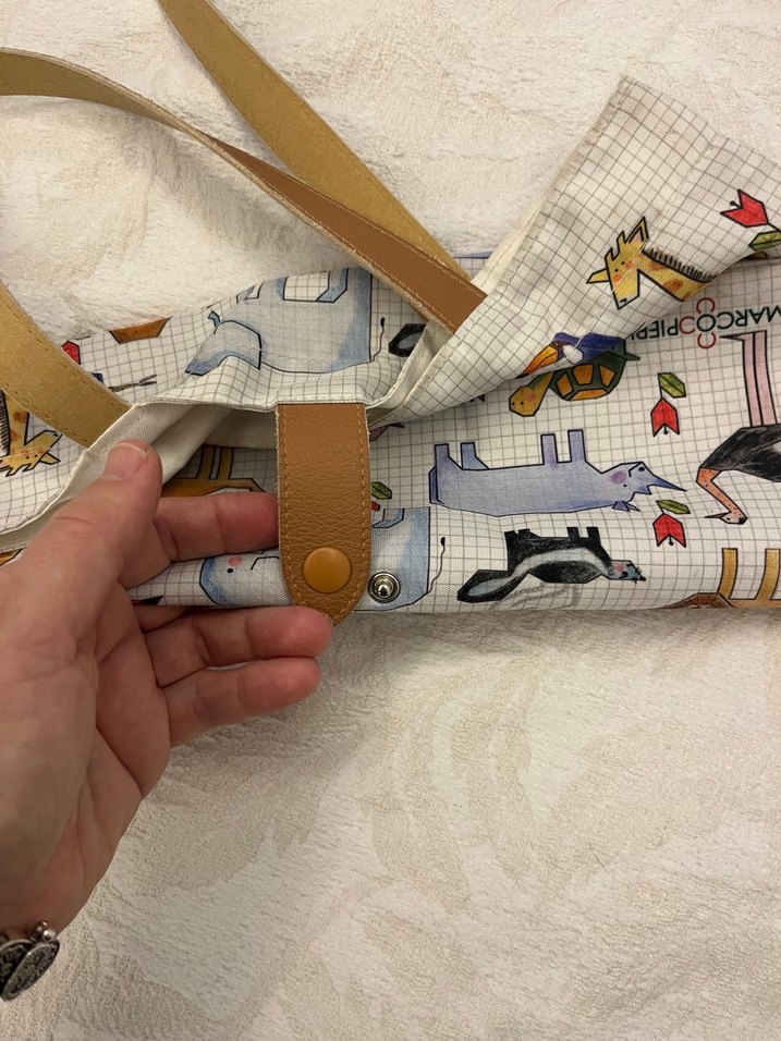 Desenli bez çanta - Görsel 5