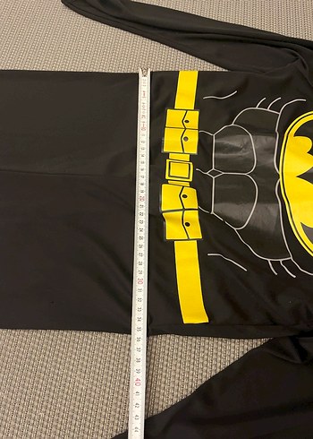 Siyah Batman Baskılı Çocuk Kostümü - Görsel 3