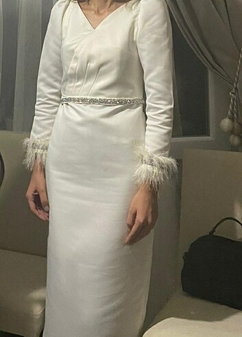 Beyaz söz elbisesi