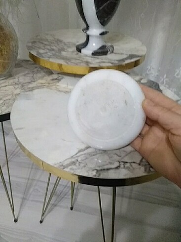 Beden beyaz Renk Mermer kül tabağı