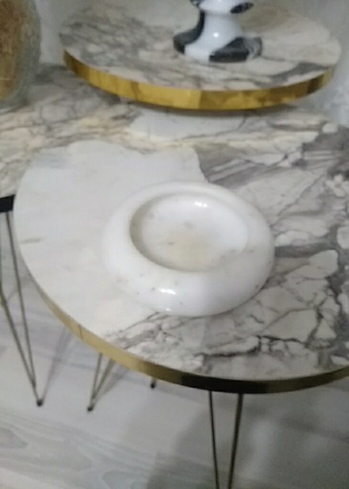 Mermer kül tabağı  - Görsel 3