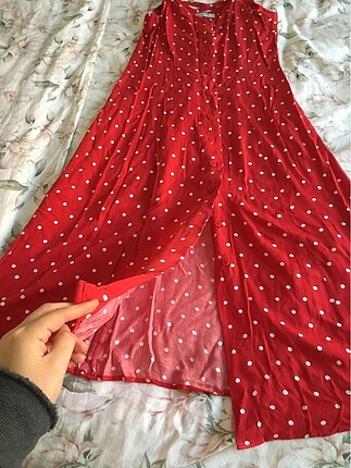 l Beden kırmızı Renk Yazlık elbise