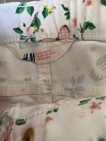 5 Yaş Beden çeşitli Renk H&M 4/5 yaş kız çocuk pantolon