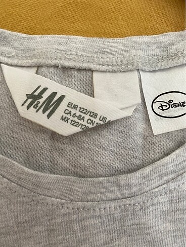 7 Yaş Beden H&M kız 6/8 yaş kız çocuk tshirt