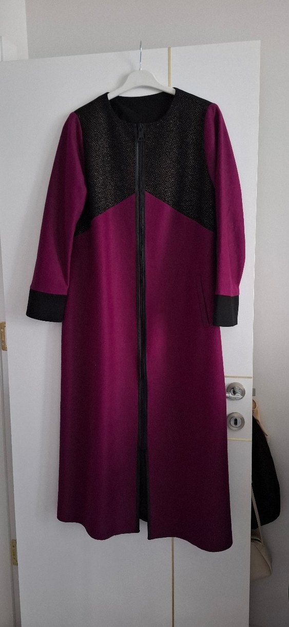 Uzun Fermuarlı Kadın Kaban - Görsel 2