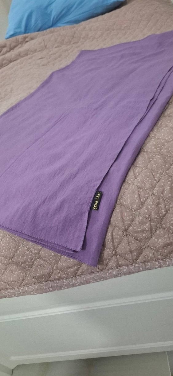 Mor/ Lila Parlak Kadın Şal - Görsel 2