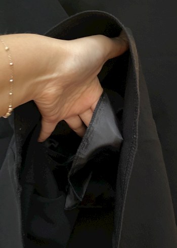 Siyah Midi Kadın Etek Fermuarlı - Görsel 3