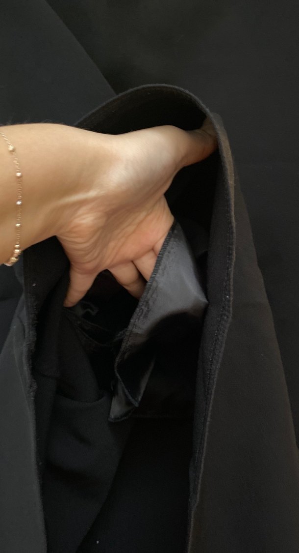 Siyah Midi Kadın Etek Fermuarlı - Görsel 3