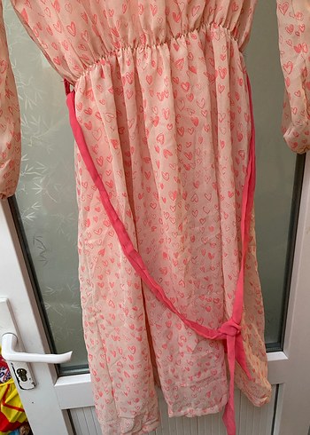 Pembe Uzun Hamile Tunik - Görsel 2