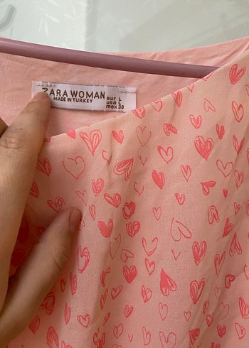 Pembe Uzun Hamile Tunik - Görsel 5