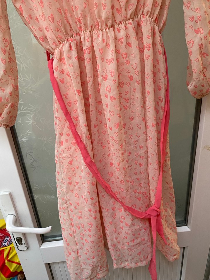 Pembe Uzun Hamile Tunik - Görsel 2