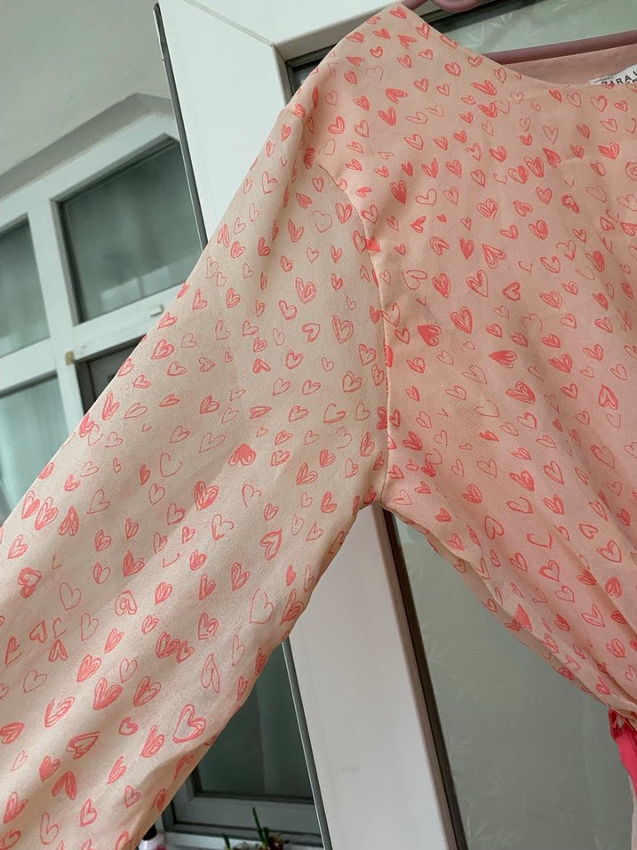 Pembe Uzun Hamile Tunik - Görsel 3