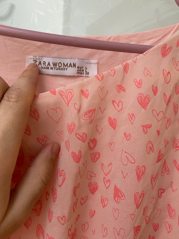 Pembe Uzun Hamile Tunik - Görsel 5