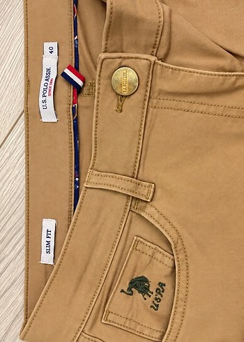 U.S Polo Assn. Slim Fit Taba Pantolon 40 Beden