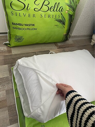 Beden beyaz Renk Bambu yastık