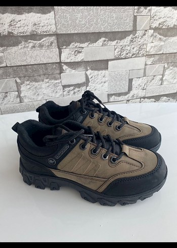 Kahverengi Kamuflaj Bağcıklı Unisex Outdoor Ayakkabı - Görsel 2