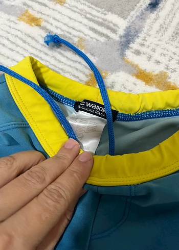 Erkek Çocuk Mavi Desenli Mayo Şortu - Görsel 2