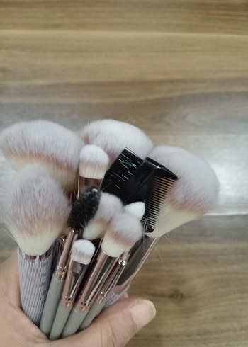 Gri Makyaj Fırça Seti - Görsel 3