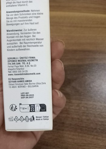 Beden RS Makyaj Bazı Uzun Süre Kalıcı