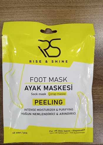 Yoğun Nemlendirici ve Arındırıcı Ayak Peeling Maskesi