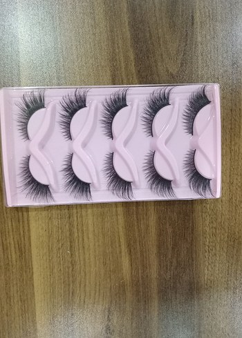 Pembe Kutuda 5 Çift Takma Kirpik - Görsel 3