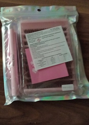 Beden Pembe Kirpik Seti ve Uygulama Aparatları