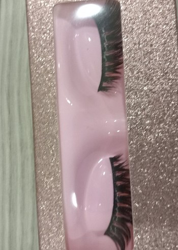 Renkli Pembe Takma Kirpik - Görsel 5