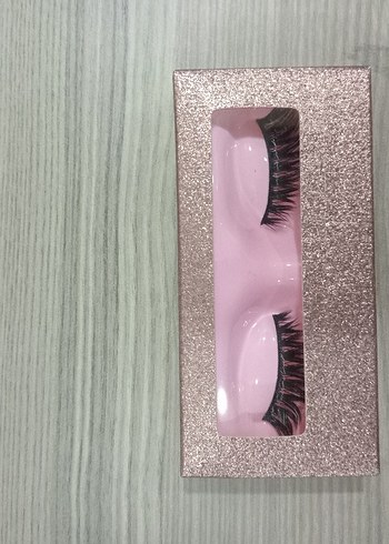 Renkli Pembe Takma Kirpik - Görsel 4