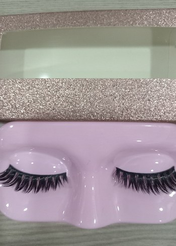 Renkli Pembe Takma Kirpik - Görsel 3