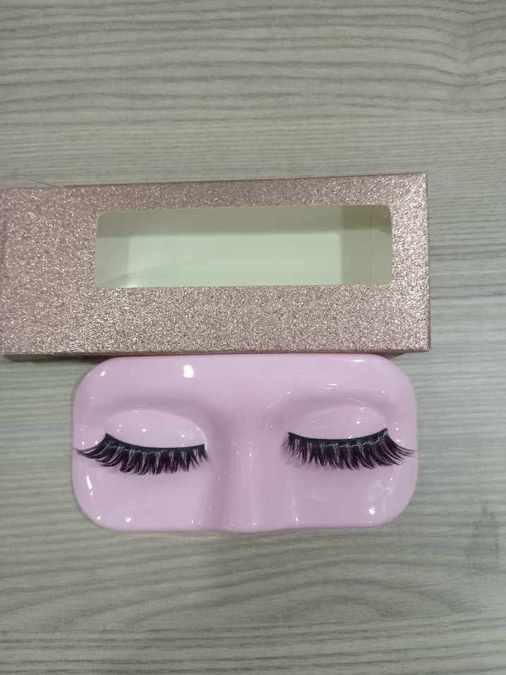 Renkli Pembe Takma Kirpik - Görsel 2