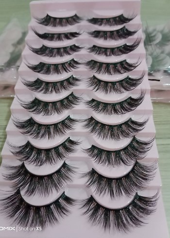 10 çift Takma kirpik seti - Görsel 2