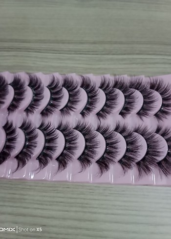 10 çift Takma kirpik seti - Görsel 4