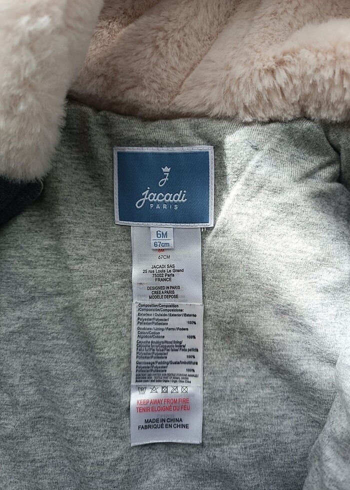 Jacadi astronot tulum yepyeni. 6 aylık unisex - Görsel 3