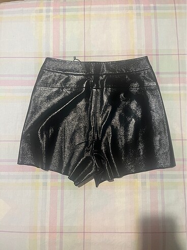 Deri zara şort etek - Görsel 2