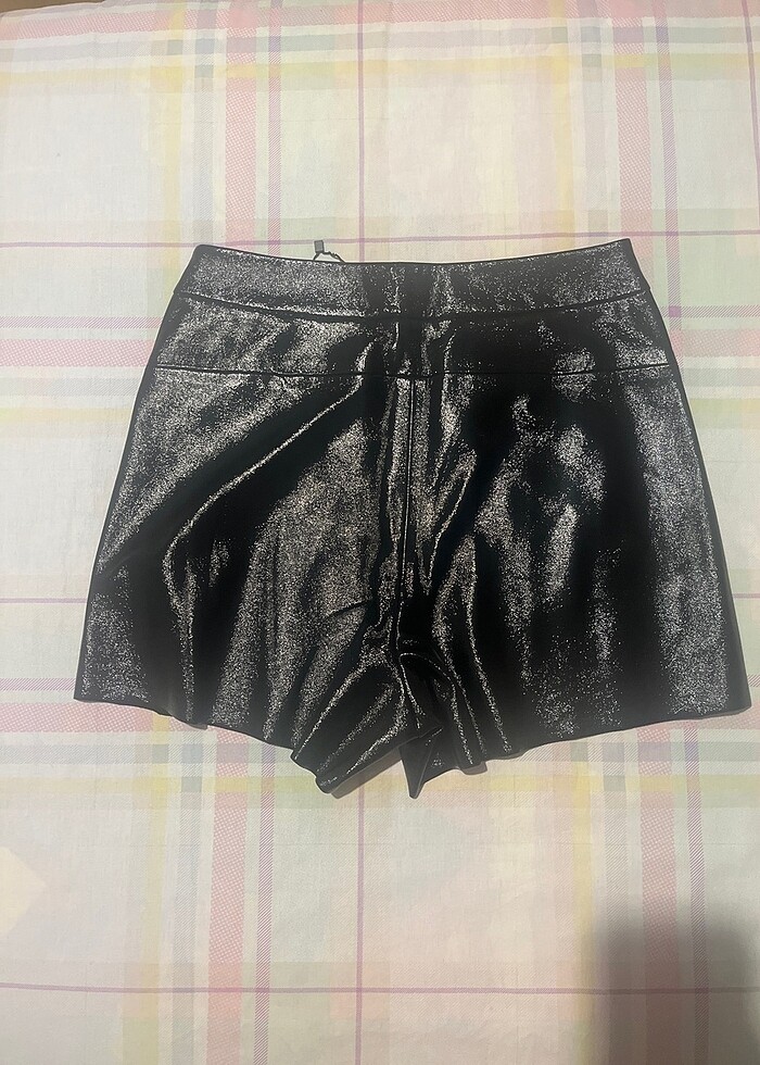 Deri zara şort etek - Görsel 2