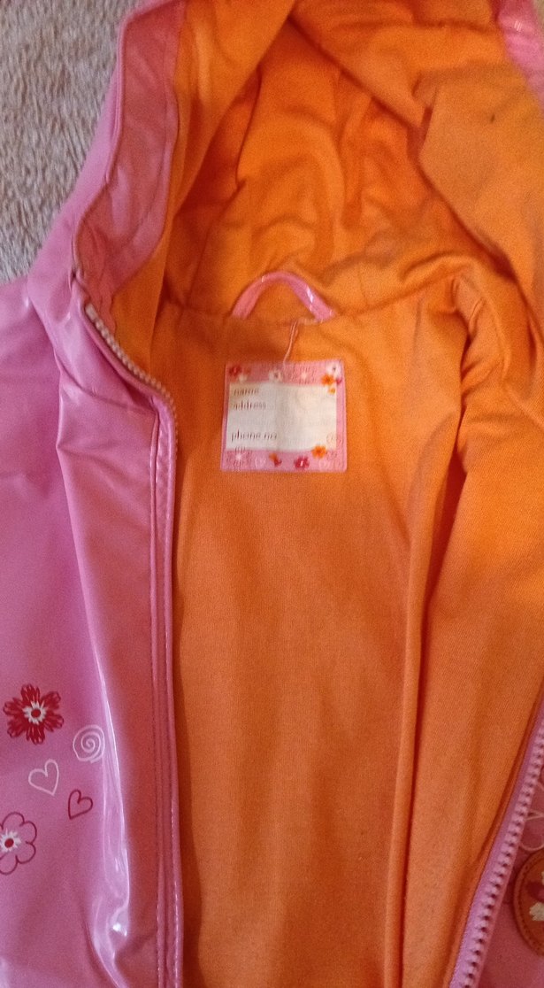 Kız Çocuk Pembe yagmurluk - Görsel 2