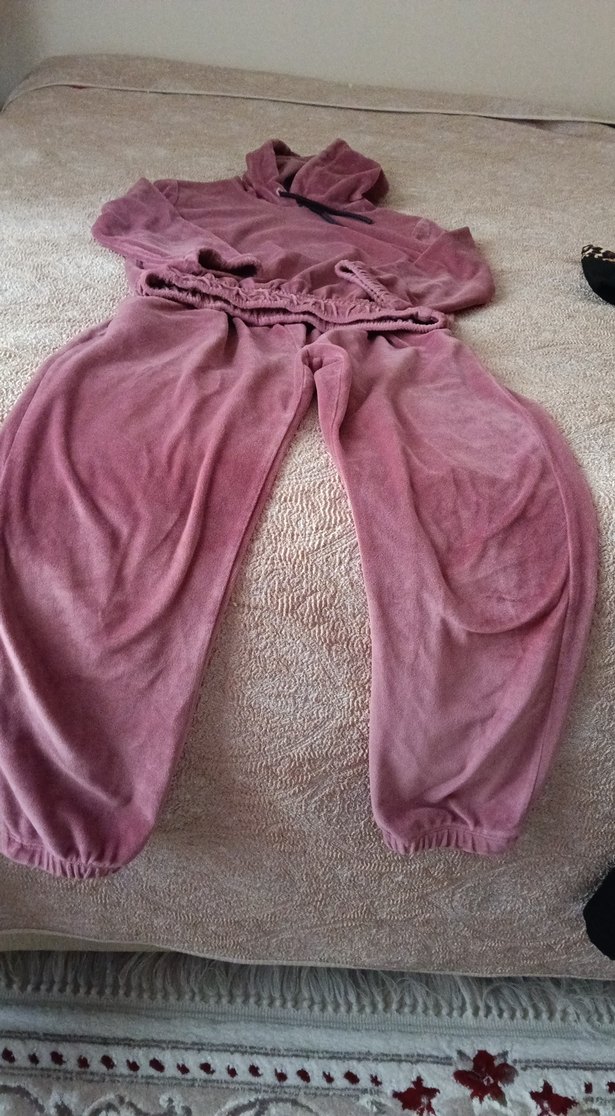 Pembe Kız Sweatshirt ve Eşofman Takımı - Görsel 2