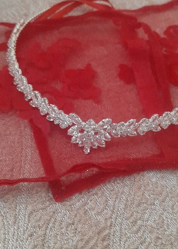 Diger Kırmızı Payetli Gelin Aksesuarı - Görsel 3